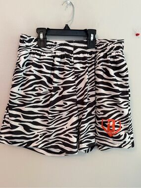 Baseball Lifestyle 101 Black and White Swirls Shorts